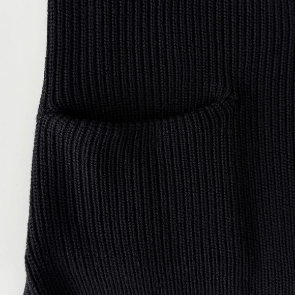 Aritzia Wilfred Olivie Merino Wool Long Vest Cardigan Black XXS - Picture 9 of 14